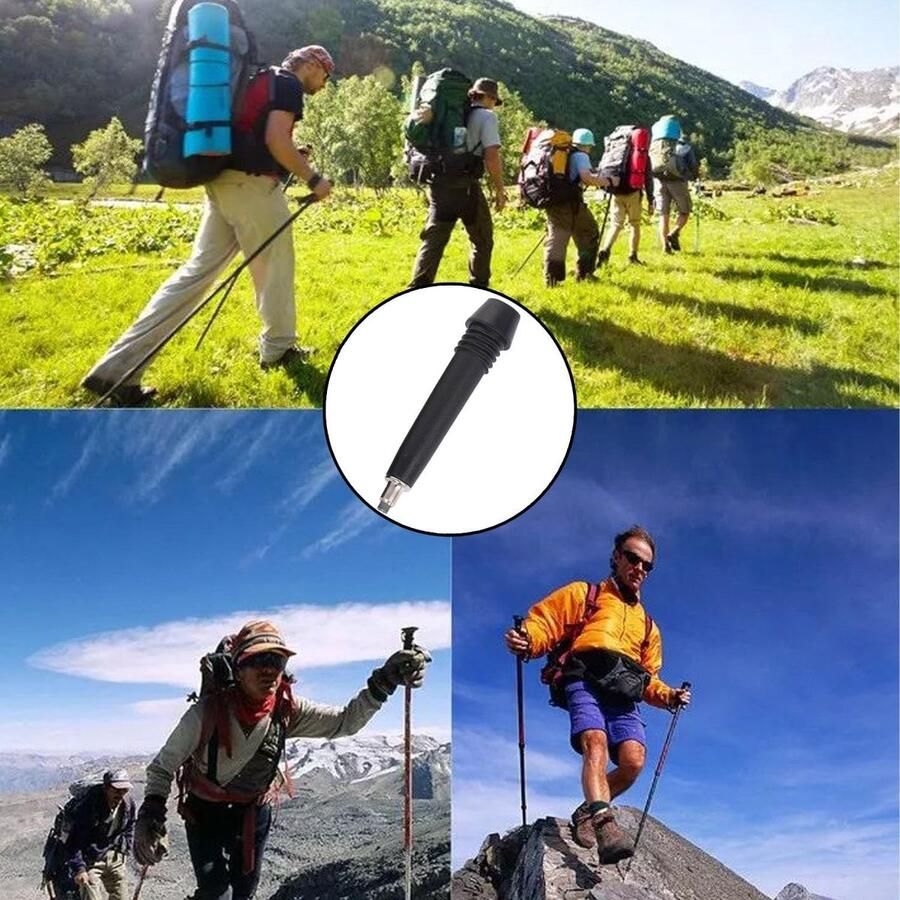 4 Stuks Vervangpunten voor Wandelschoenen Carbon Stalen Tips voor Trekkingstokken Antislip en Duurzaam voor Klim en Bergwandelen