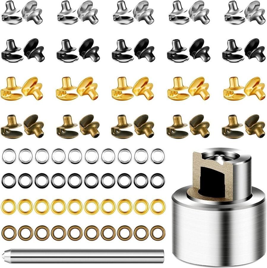 40 Sets Schoenhaakjes Snelvetersluitingen voor Wandelschoenen en Klimlaarzen Zilver Zwart Goud Brons