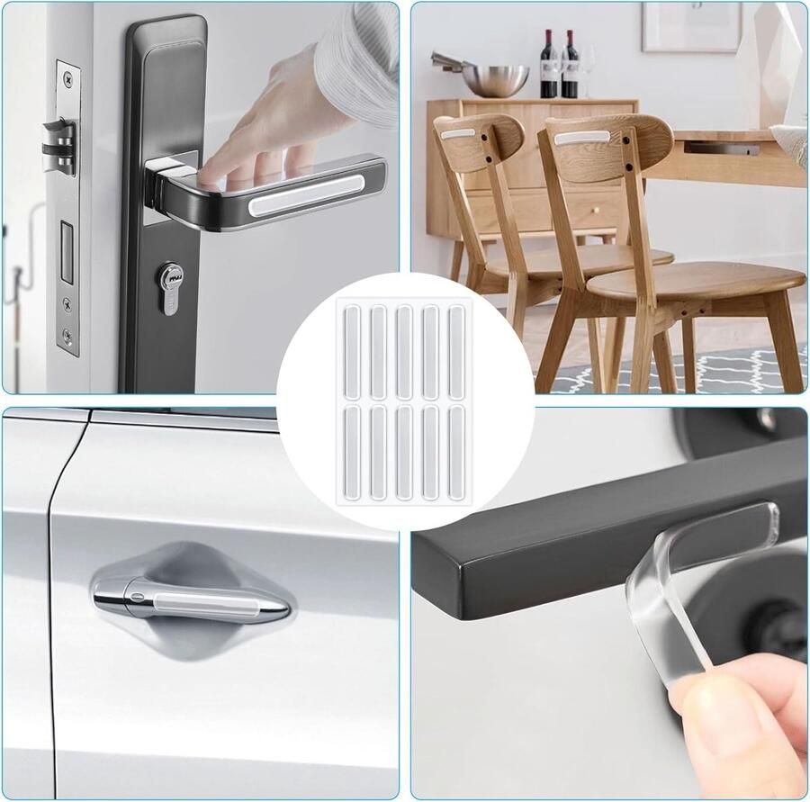 40 stuks meubelbumpers rubberen buffers zelfklevend elastische buffers transparant siliconen deurklinkbuffer stootbescherming zelfklevend voor bummsinchen transparant wandbescherming stoel