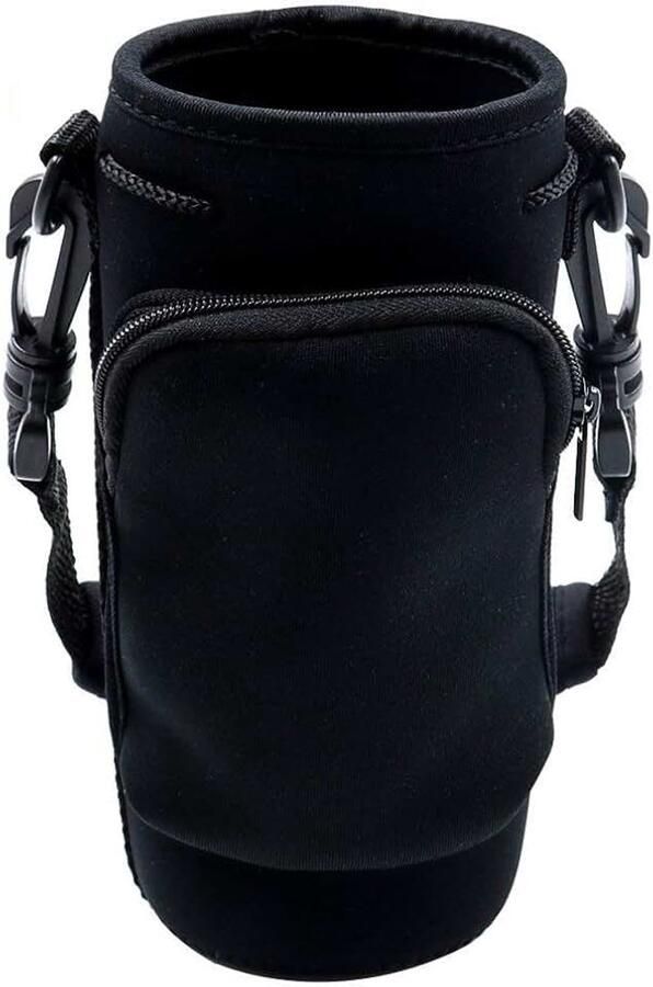 40oz Neopreen Geïsoleerde Water Drink Fles Koeler Carrier Cover Sleeve Tote Bag met Draaghandvat en Verstelbare Schouderriem voor Klimmen Fietsen en Running Outdoor Activiteiten (40 oz)