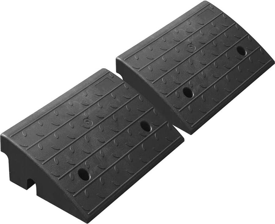 4 5 6 7 7 inch Stijghoogte oprit stoeprand hellingen auto helling motorfiets oprit & oprit hellingen zware anti-slip duurzame rubberen stoeprand hellingen voor oprit (5 inch Rise