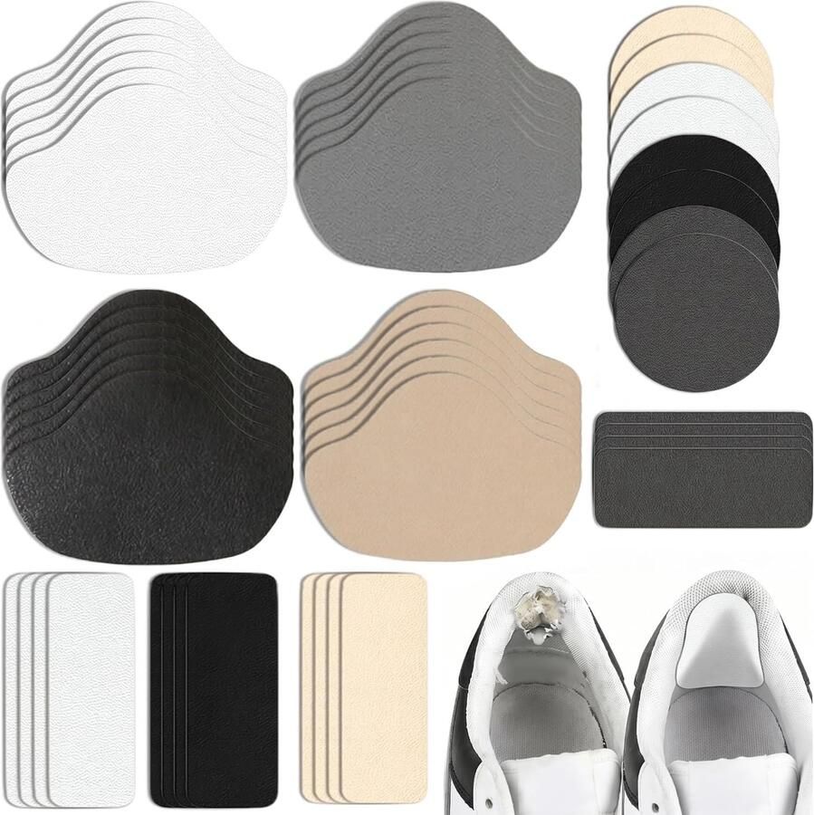 48 Stuks Heelpads voor Schoenen Zelfklevende Bescherming voor Hakken Herstel Patches voor Leren Schoenen en Sneakers