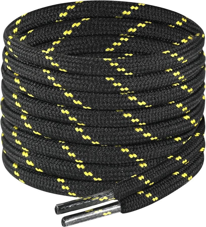 4mm Ronde Werkschoenen Veters 2 Paar Polyester Vervangende Veters voor Veiligheidslaarzen & Wandelschoenen