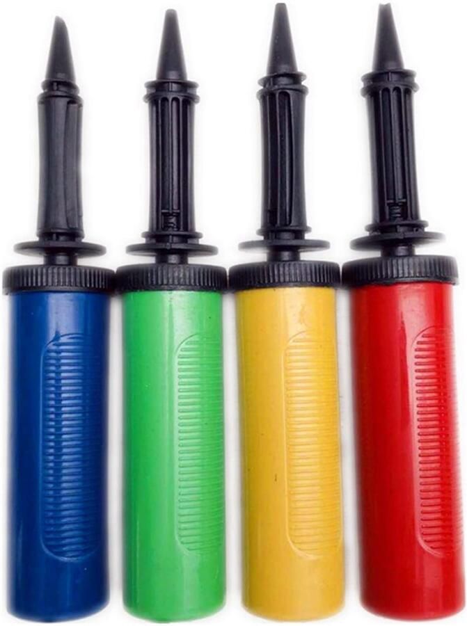 4pcs Hand Pump Party Birthday Balloon Pumps Hand Inflating Pumps Lichtgewicht Duurzaam Stabiel Robuust Materiaal (Random Color)