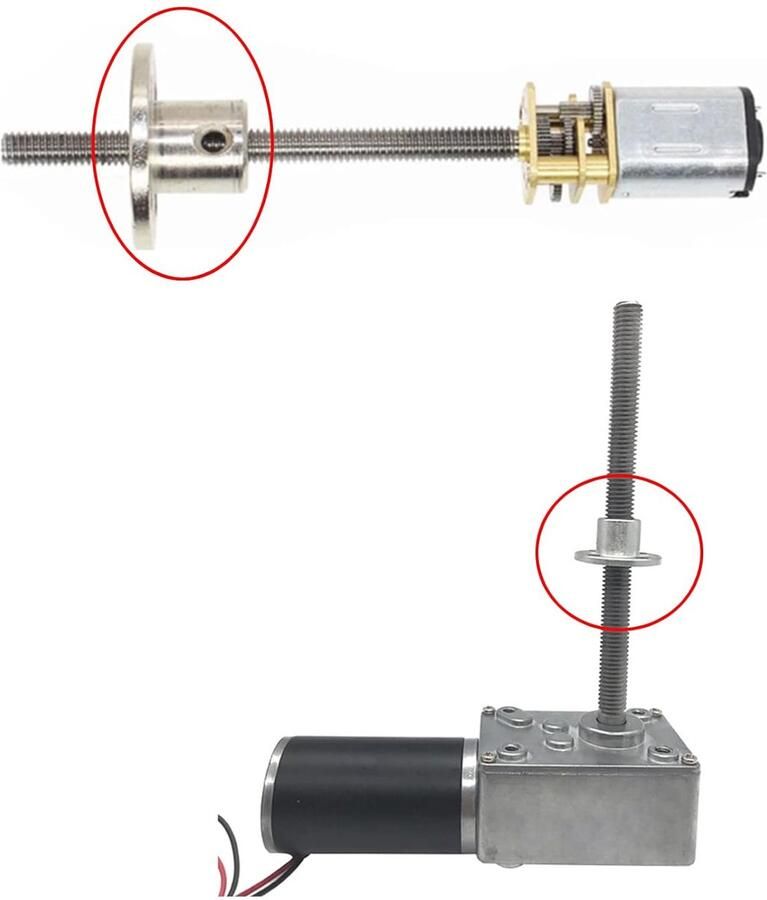 4Pcs M8 Flens Koppeling Connector Schroefgeleide As Gear Motor Flens Moer Diy Koppeling Schroef Gids As Ondersteuning Voor De Motor