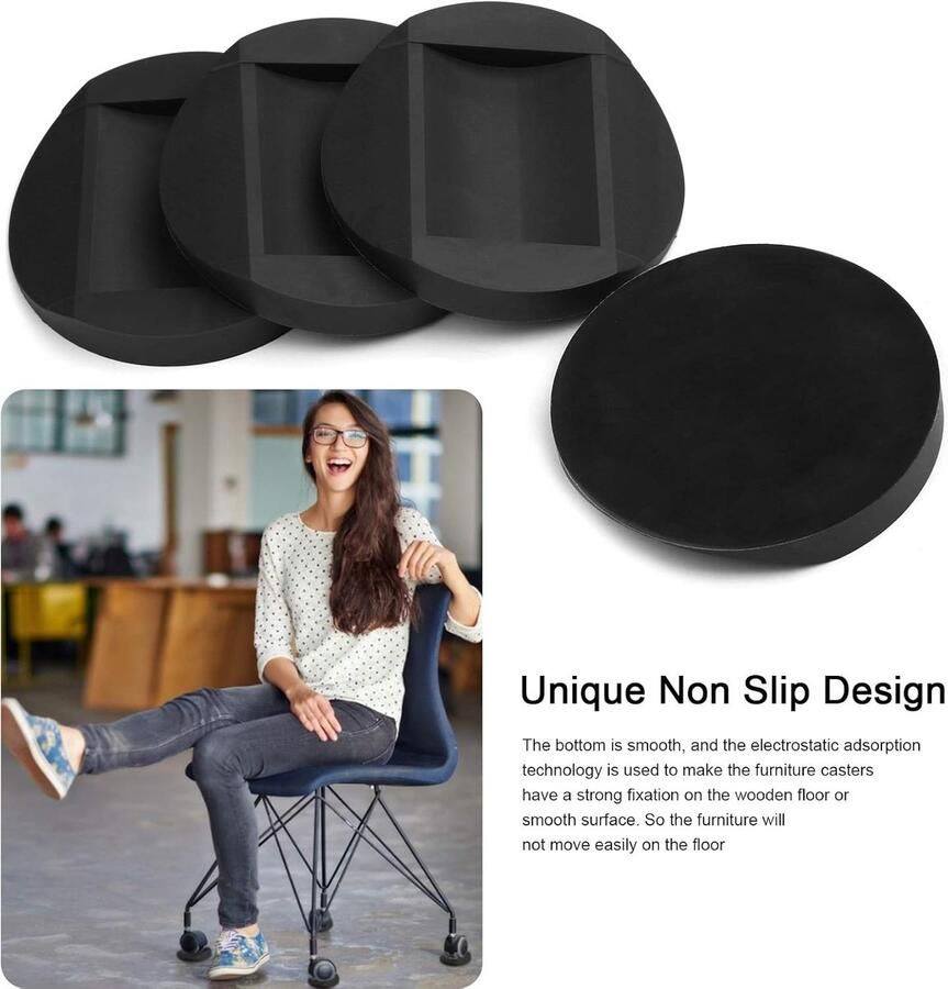 4Pcs Meubelonderzetters Anti-glijdend Rubber Anti-Slip Mat Rubber