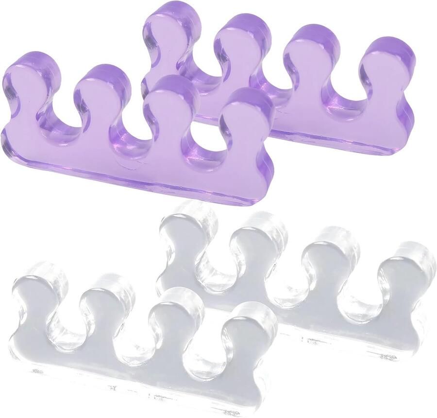 4pcs toe spreaders flip flops wit paars