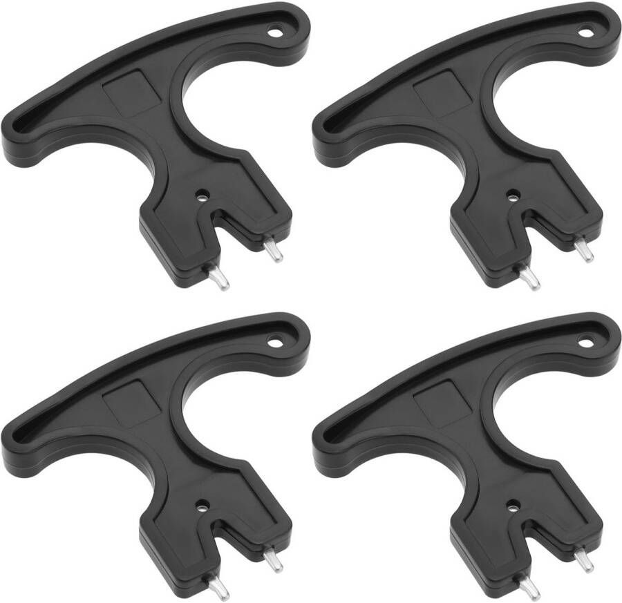 4Pcs Zwarte Golfschoenen Spikes Snelle Verwijdering Universele Tool Twee Pin Golfschoenen Spike Wrench Handheld Spikes Wrench Voor Cricket Schoen Golfschoenen