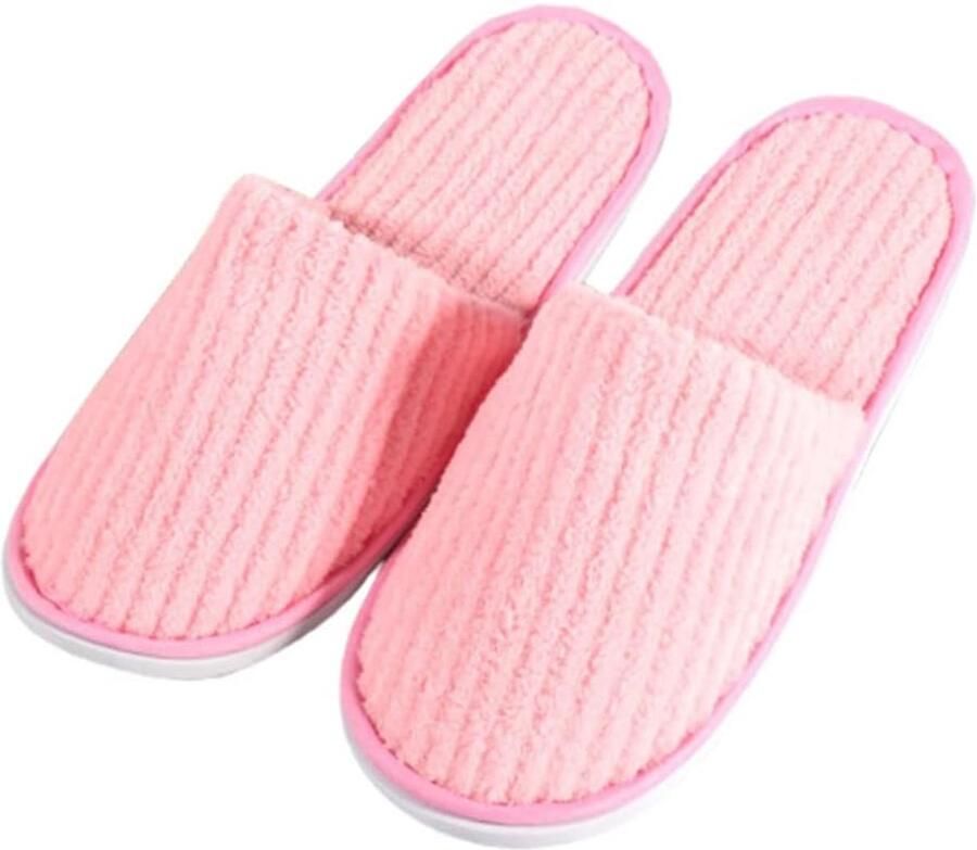 5 Guest Slippers Set，Gastenpantoffels Antislip High Quality Unisex Wasbaar Gastenpantoffels for Home Travel Bathroom Hotel