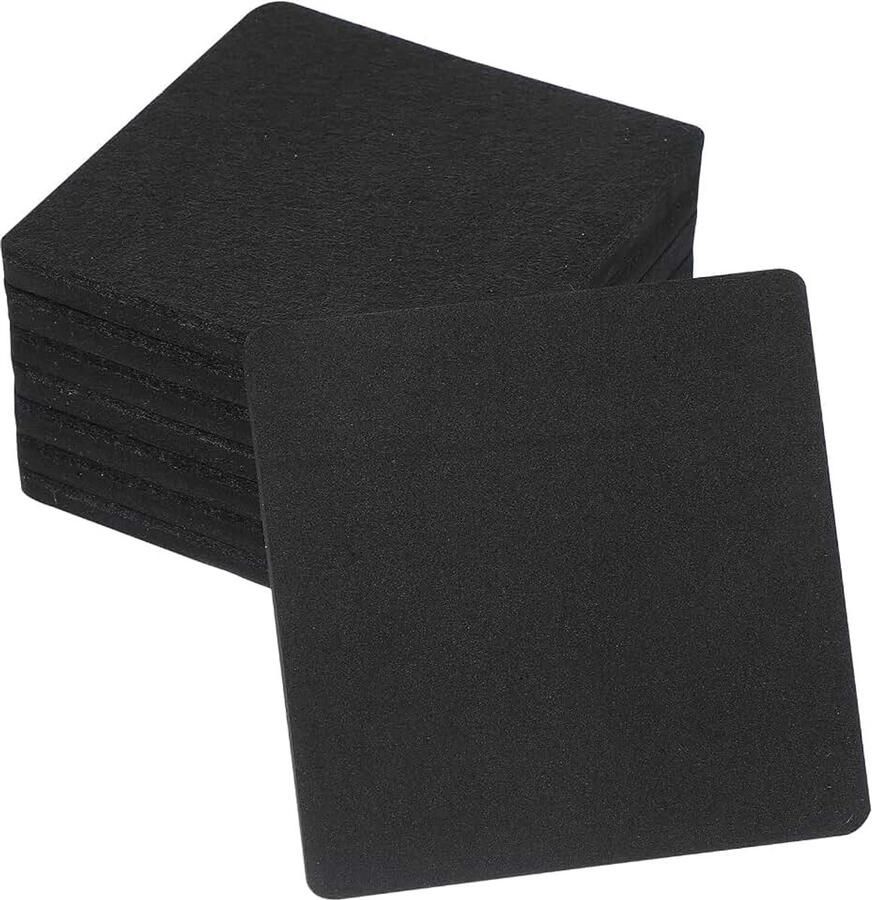 5 inch vilten meubelschuifregelaars 8 stuks vierkante meubelverhuizers schuifregelaar herbruikbare bewegende pads vloerbeschermers voor kast tafel tapijt bank zwart