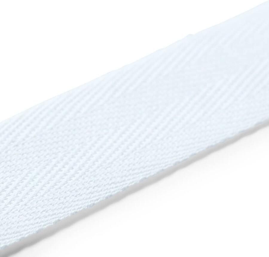 5 m 15 mm katoen tape wit