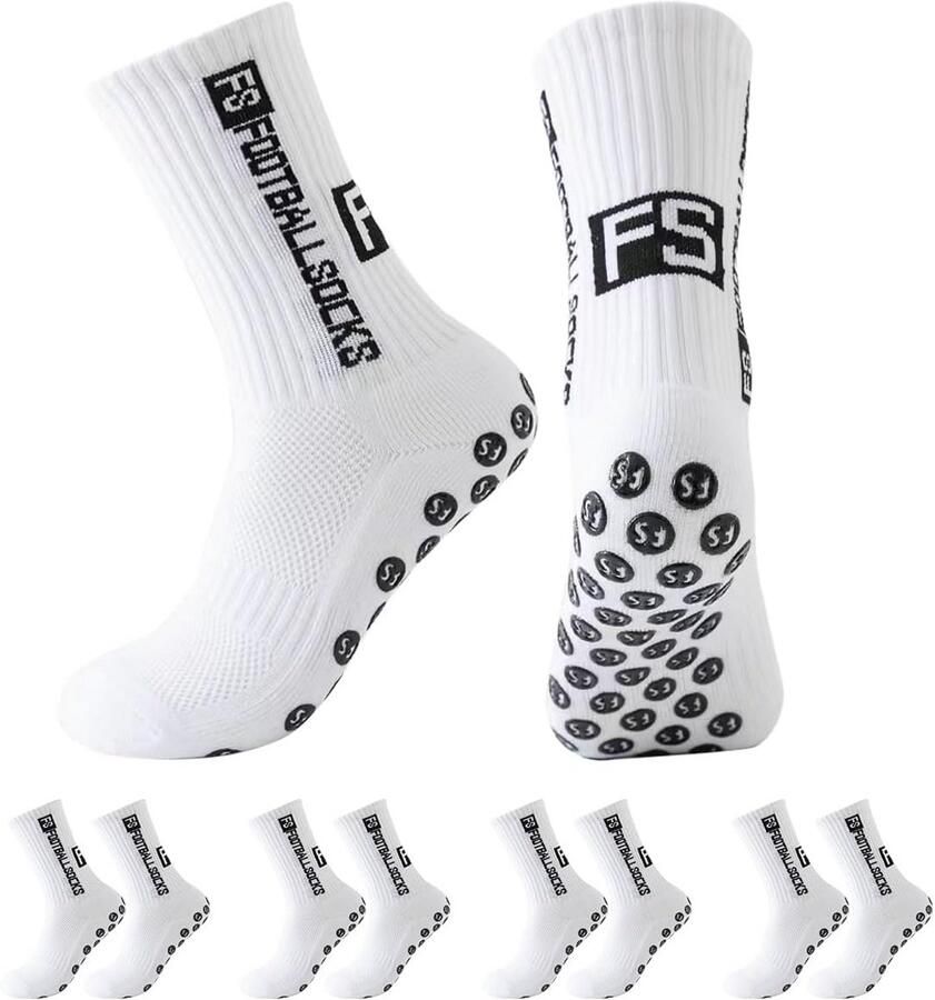 5 Paar Antislip Sportsokken voor Voetbal Basketbal en Hardlopen )