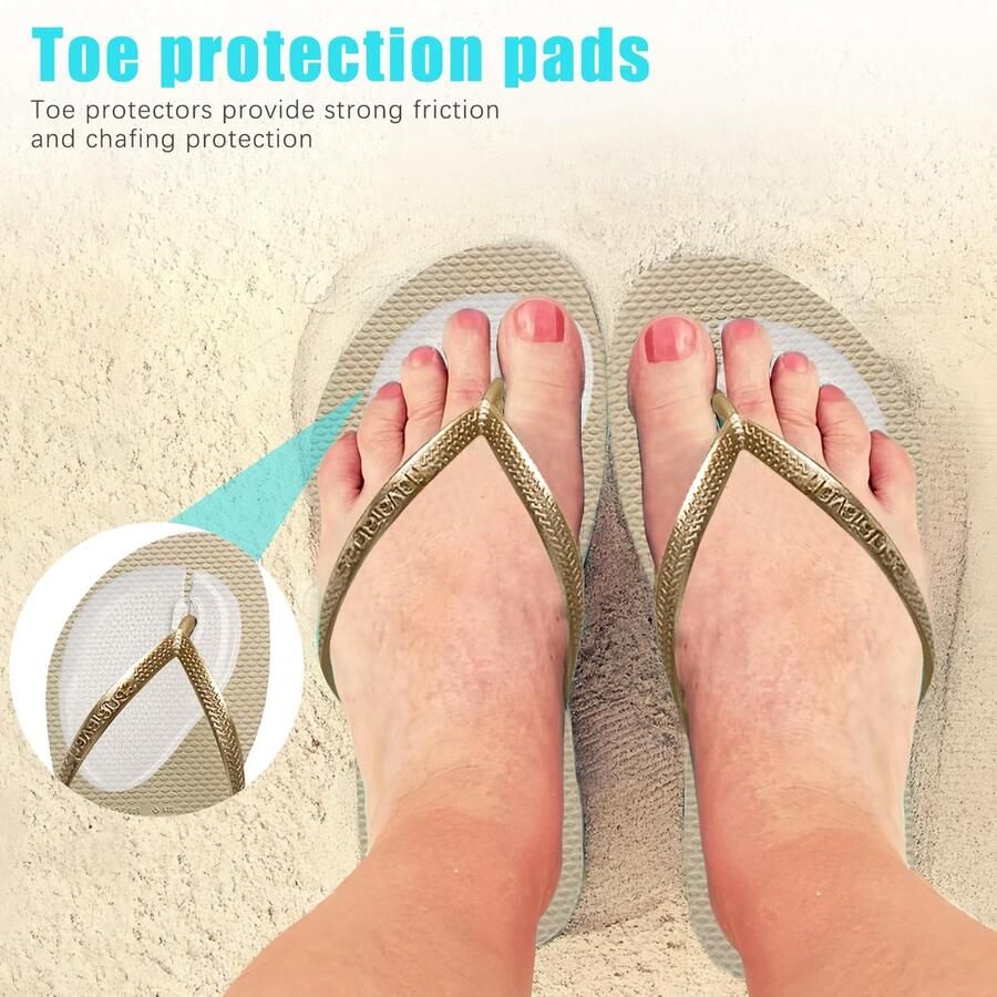 5 paar kussens Antislip schoenen Grip Pads Gel Teen Postkussen Siliconen Antislip binnenzool Flip-Flop Voorvoetkussens voor slippers en sandalen om te beschermen tegen pijn Blaren Antislip schoenkusse