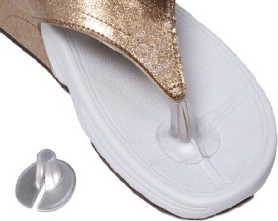 5 Pairs Silicone Thong Sandal Toe Protectors Clear Sandals Slippers Gel Toe Protectors Pillows String Protectors for