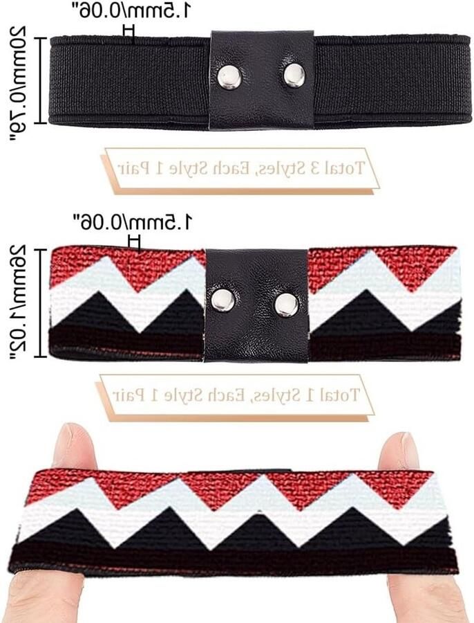 5 Pairs Vervangende Schoenrie Verstelbare Lussen Elastische Laarzen en Hakken van Polyester Ideaal voor Comfort en Stijl