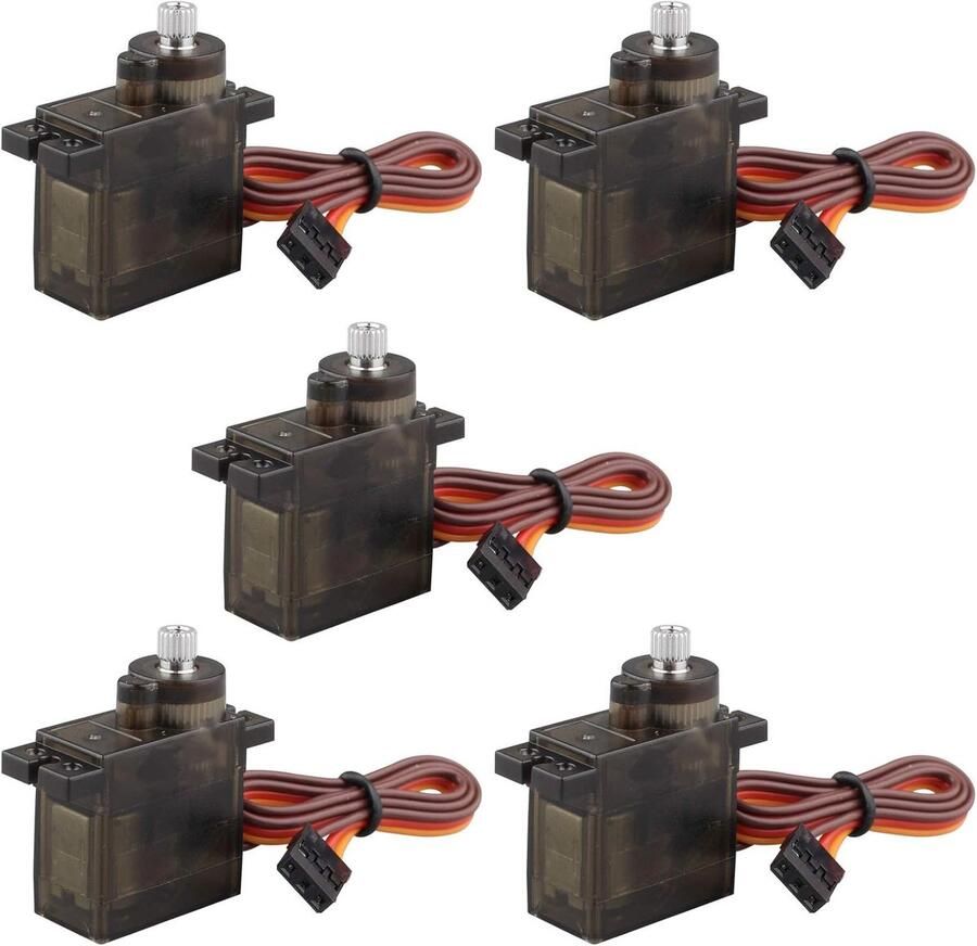 5 STKS 90S Mini Metalen Geared Micro Servomotor 9G Compatibel met Smart Robot RC Helikopter Vliegtuig Boot Auto Trex450