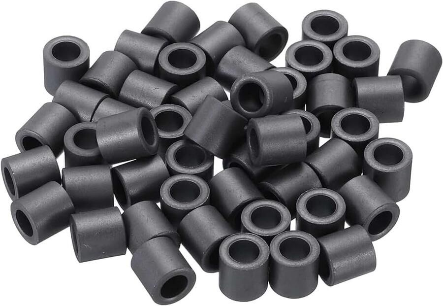 50 stuks ferriet toroïde kern toroïde kern 0 4 ADx0.2 IDx0.4 H ferriet ringen transformator ferriet toroid cores voor EMI RFI filters zwart