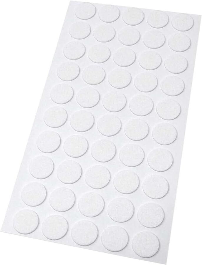 50 x zelfklevende viltdoppen wit ø 16 mm rond 1 5 mm dunne zelfklevende meubelglijders van vilt