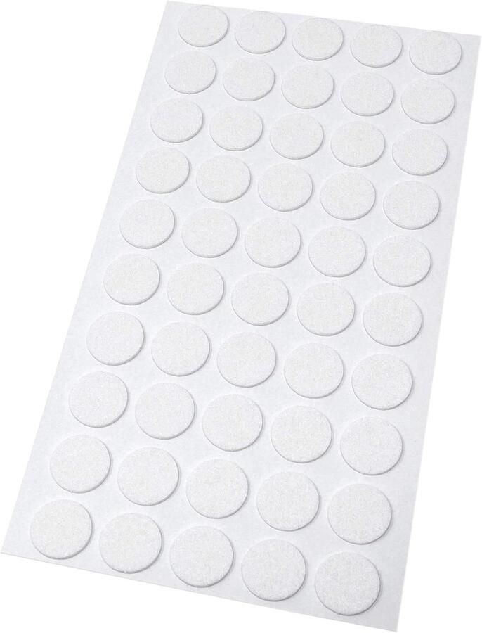 50 x zelfklevende viltdoppen wit ø 16 mm rond 1 5 mm dunne zelfklevende meubelglijders van vilt