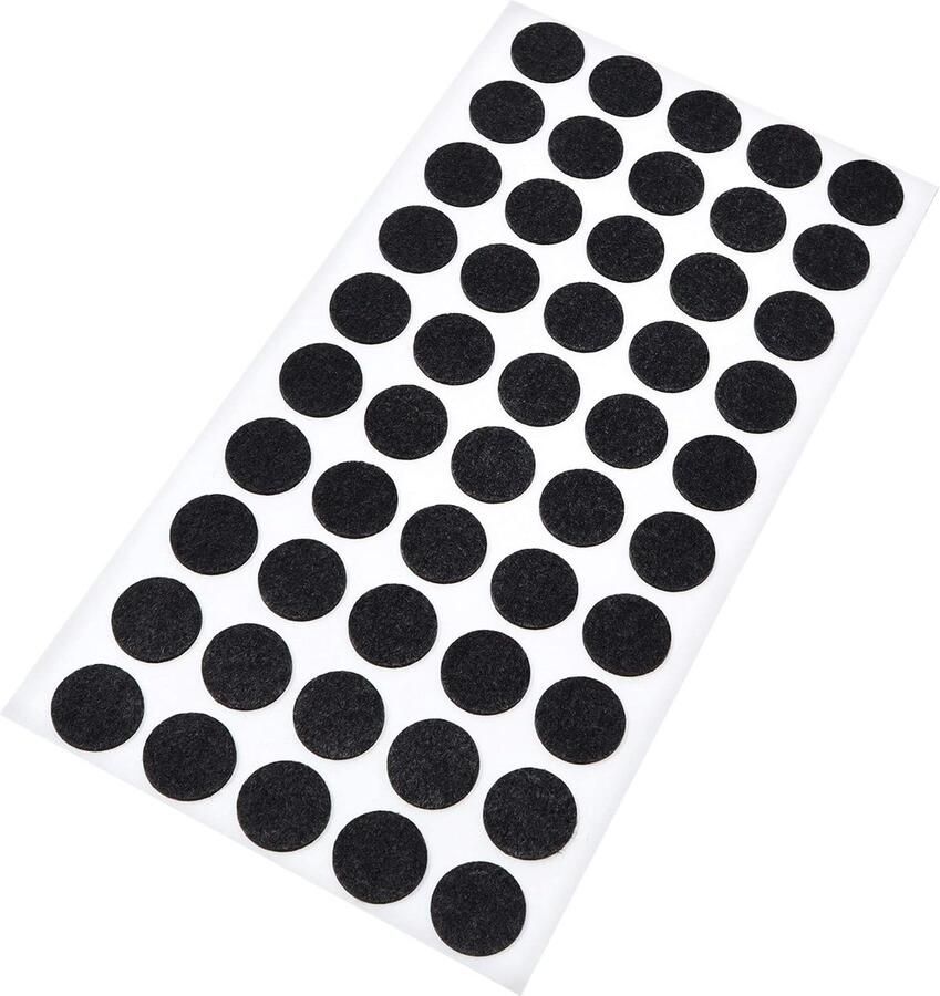 50 x zelfklevende viltdoppen zwart ø 16 mm rond 1 5 mm dunne zelfklevende meubelglijders van vilt
