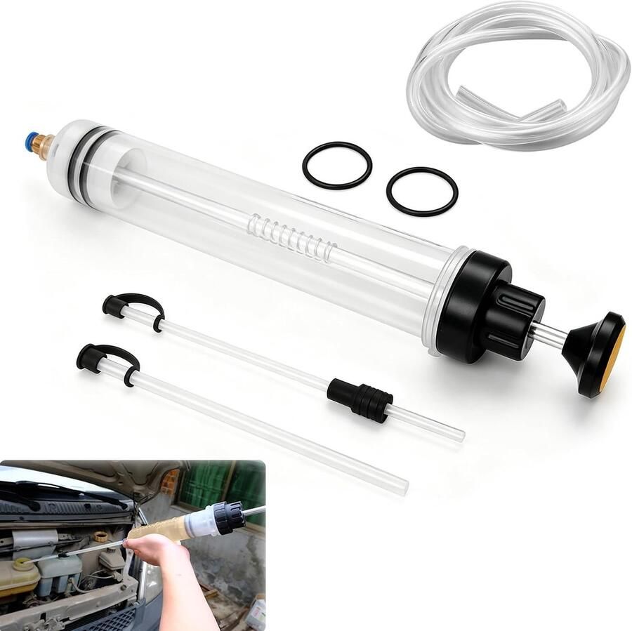 500 ml olieafzuigpomp transmissieoliepomp olieafzuigpomp met slang en verlengingen afzuigpomp olieafzuigpomp auto voor motor remvloeistof transmissieolie koelmiddel