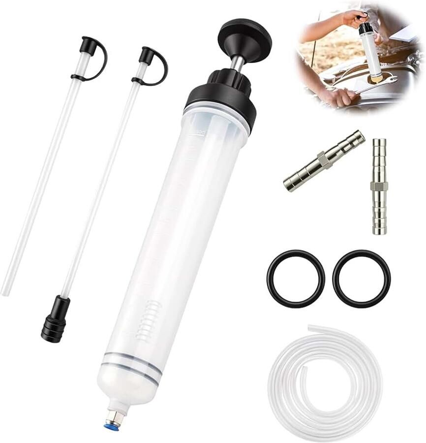 500c delig oliespuit set olieafzuigpomp Met verlengslang 6 mm adapter afdichting zuiging injectie voor auto grasmaaier transmissieolie koelmiddel