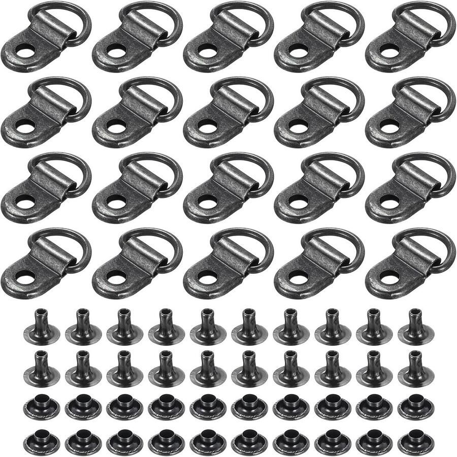 50x Schoen veterhaken Set Roestvrij Staal Voor Wandelschoenen Laarzen & DIY Schoenen Reparatie