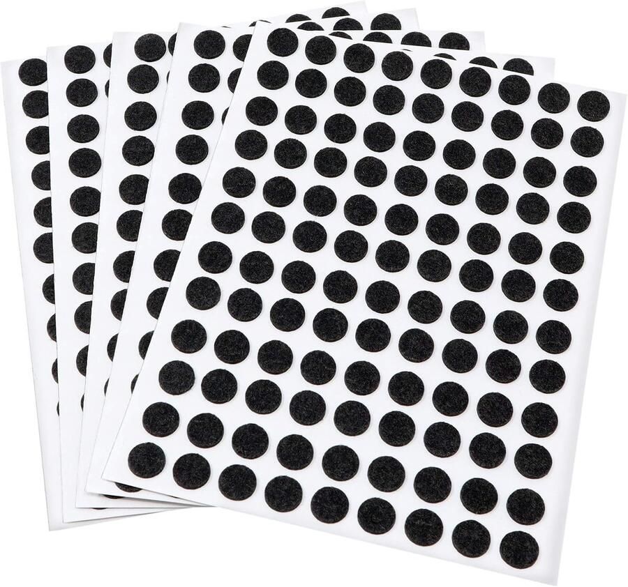 540 x zelfklevende viltdoppen zwart ø 10 mm rond 1 5 mm dunne zelfklevende meubelglijders van vilt