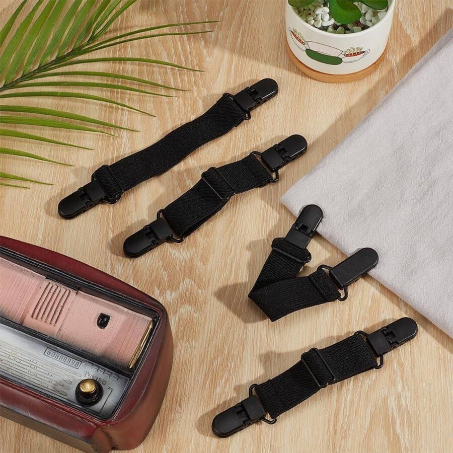 6-delige set verstelbare elastische riemen voor kledingstukken laarzen broeken motorrijders handschoenen Unisex pasvorm