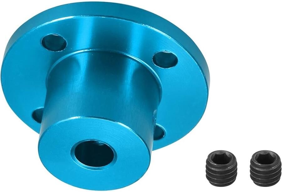 6 mm binnendiameter H15 x D15 flens verbinding stijve connector asgeleiding askoppeling met schroeven voor DIY RC model motoren blauwe hemel