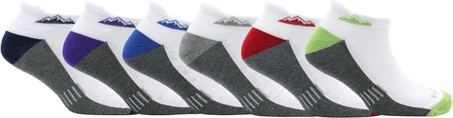 6 Paar Ademende Sportsokken Enkelhoog Voor Heren Hardlopen Wandelen & Fitness