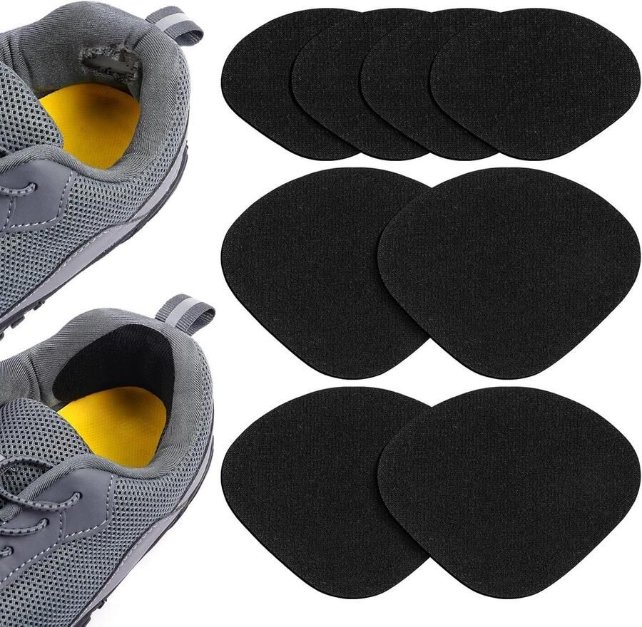6 Paar Sneaker Reparatiepatches voor Hielbescherming Lederen Hielbekleding en Schoenen Reparatie voor Maten