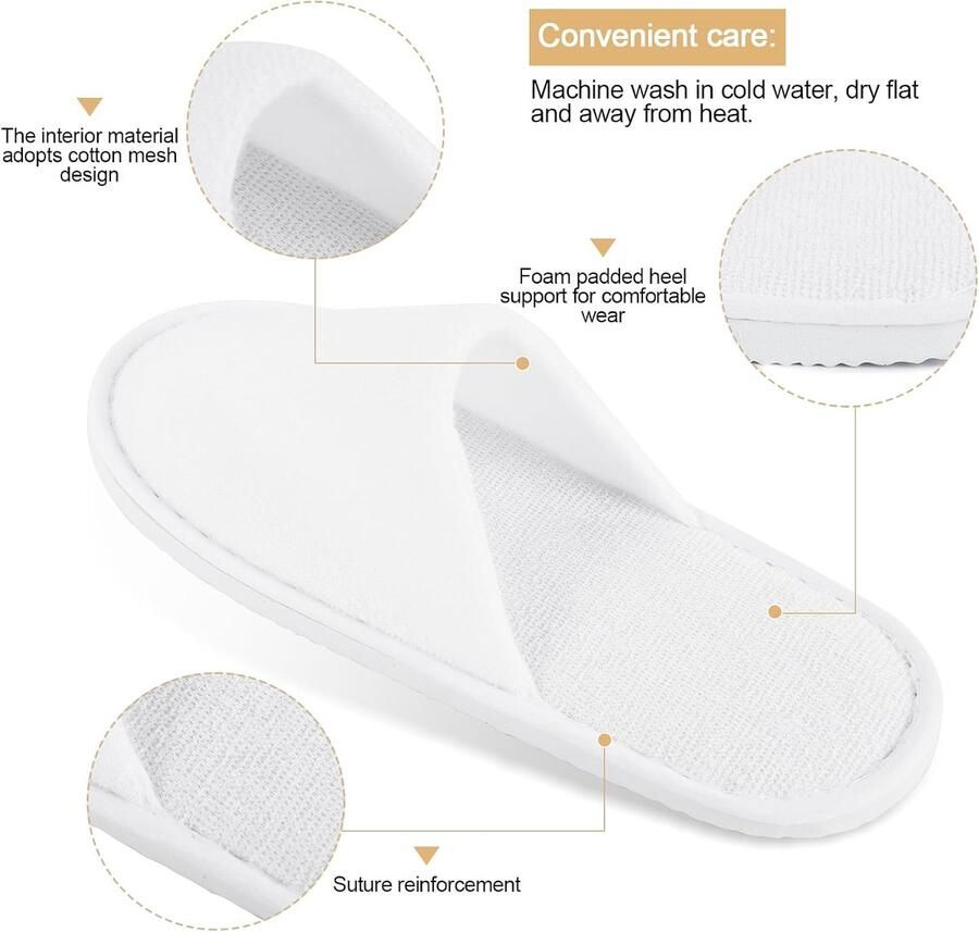 6 paar spa-pantoffels voor kinderen hotel babouches wegwerpbaar outdoor reizen zwem campinghuis slipzool voor kinderen van oud