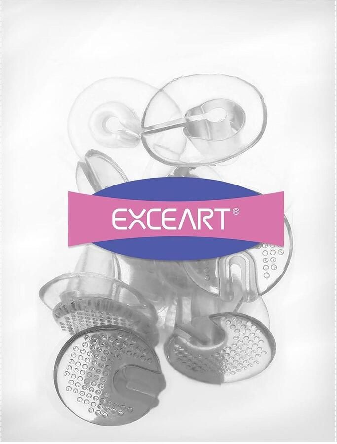 6 paar transparante gel teenslippers voor en comfortabel voetkussen anti-slijtage teenslippers bescherming