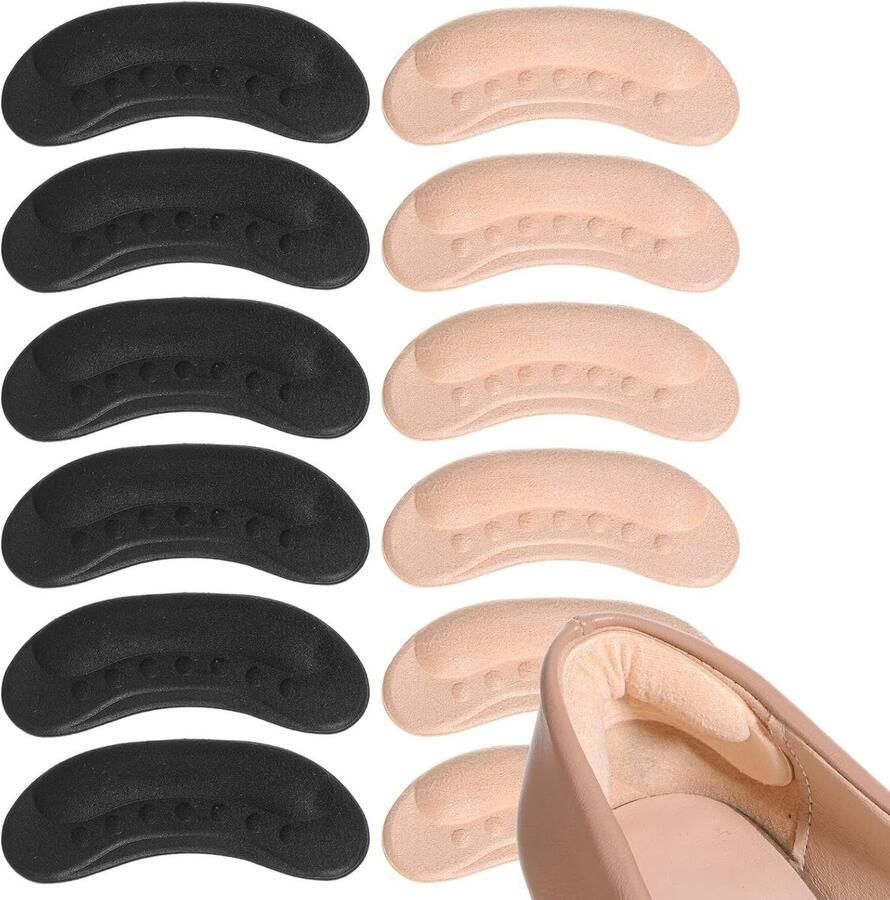 6 paar zelfklevende hielkussens voor optimale hielbescherming antislip en comfortabel perfect voor te grote schoenen en sneakers