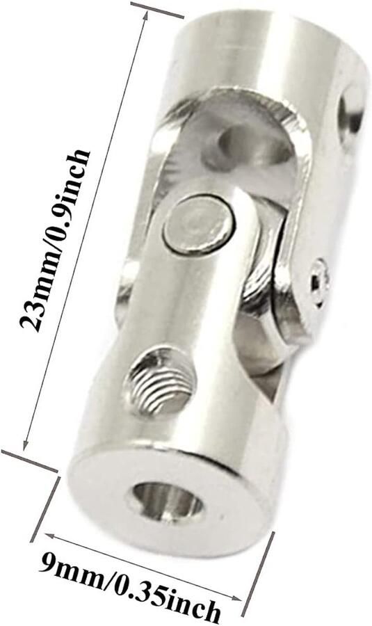 6 stuks 4 mm tot 4 mm scharnierkoppeling koppeling stuurverbinders draaibare scharnierkoppeling voor RC robot boot auto crawler motor