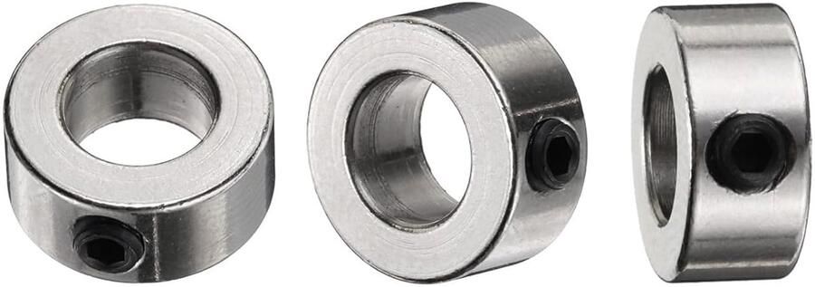 6 stuks 6 mm klemklem voor as T6 ringvergrendeling voor stuurschroeven schroefklemmen voor bevestiging van roestvrij staal