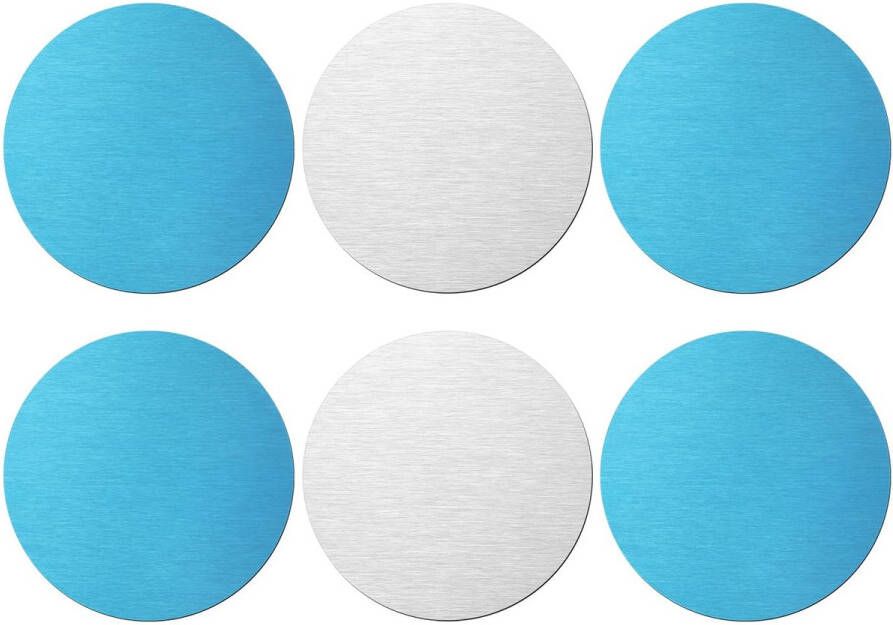 6st Metalen Vervangende Magnetische Strips voor Onder de Kast met Klevende Achterkant Magnetische Lichtstrips voor Magnetische Led-Verlichting en Verlichting Onder de Toonbank (Ronde)