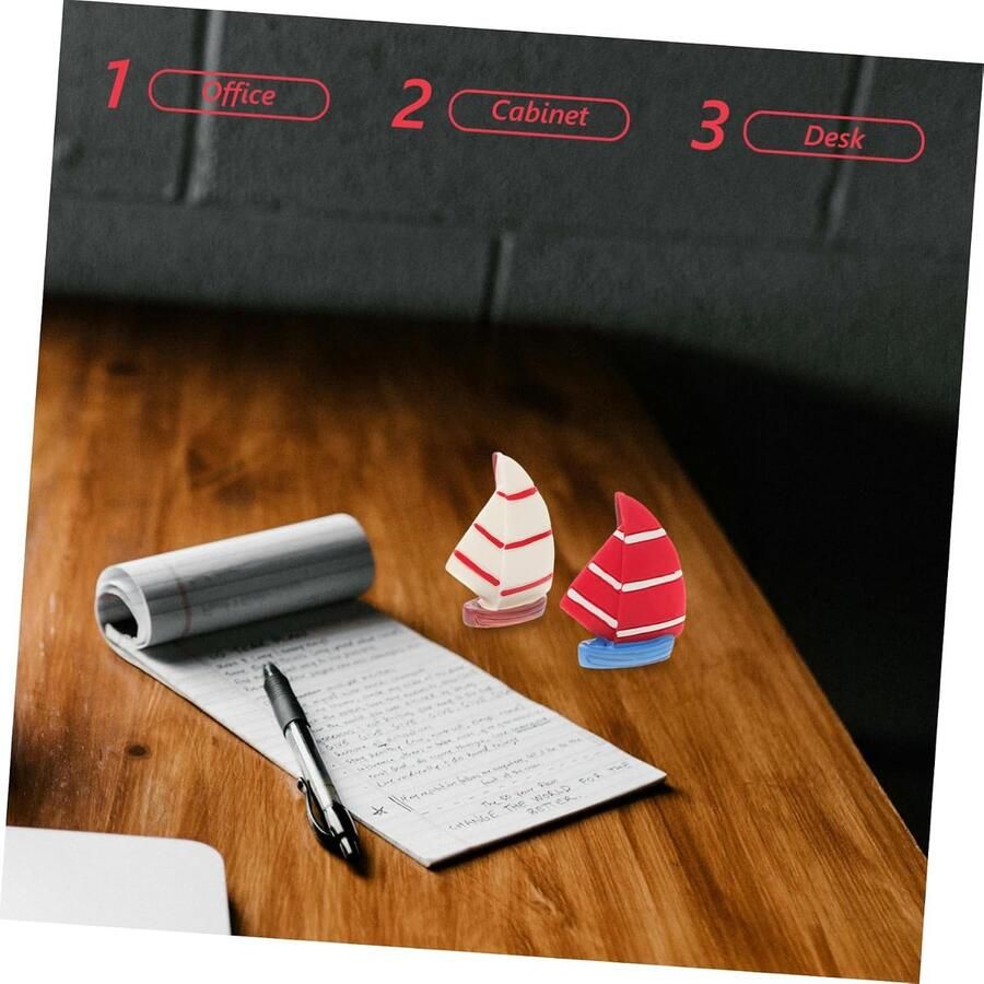 6stuks Miniatuur Zeilboot Figuren Moderne Decoratie Voor Kantoor Tv-meubel Boekenplank Badkamer Resin Schepen Voor Eigentijdse Tuinornamenten
