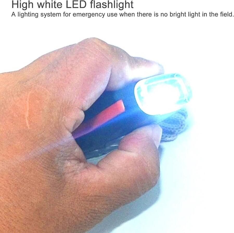 7-in-1 noodfluit survivalfluit met led-lichtthermometer kompas survival multitoolfluit noodgeval met sleutelkoord voor kamperen wandelen jagen vissen avontuur