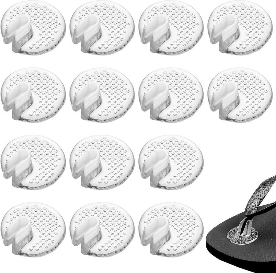 7 Paar Siliconen Teenslippers Bescherming Transparante Antislip Pads Gelkussen voor Teenbescherming Siliconen Teenslippers voor Dames