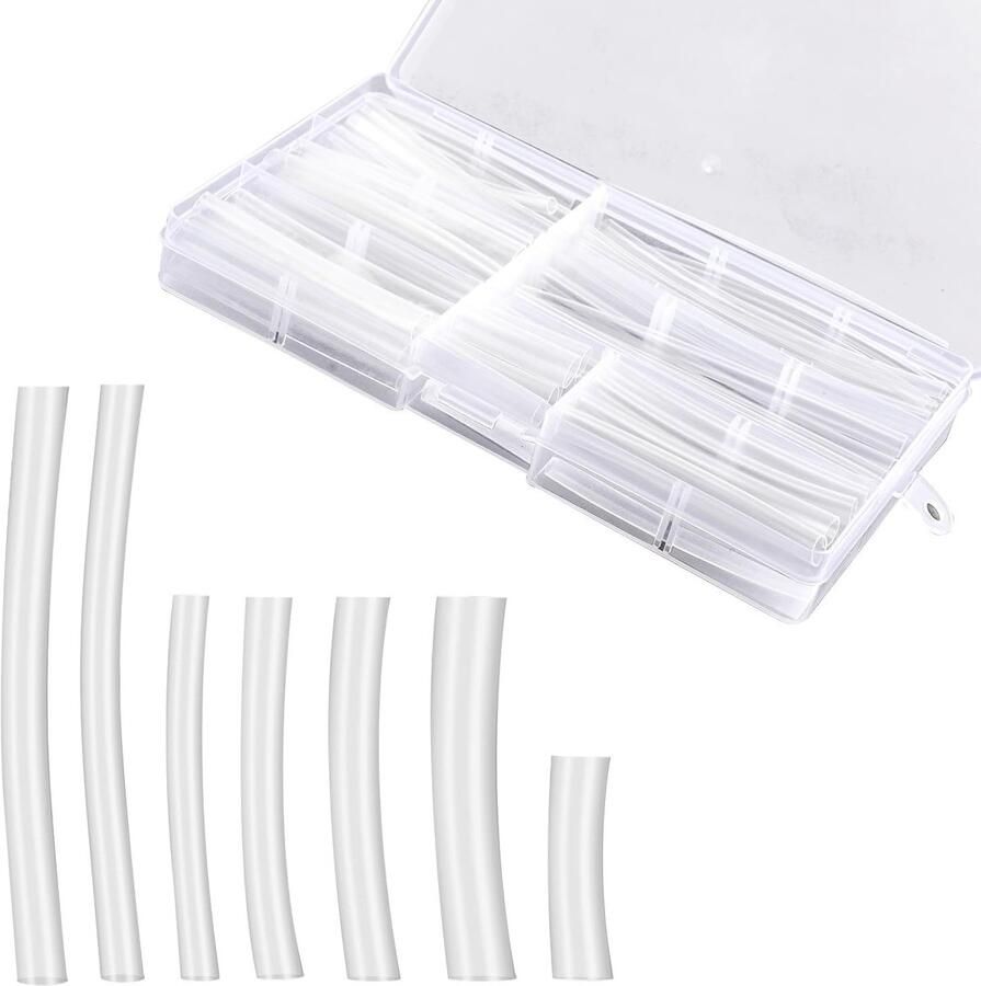78-delige Schoenveter Tip Reparatieset 7 Maten Plastic Schoenveter Tips en Agglets Vervanging voor Sneakers en Basketbalschoenen Transparant en Duurzaam