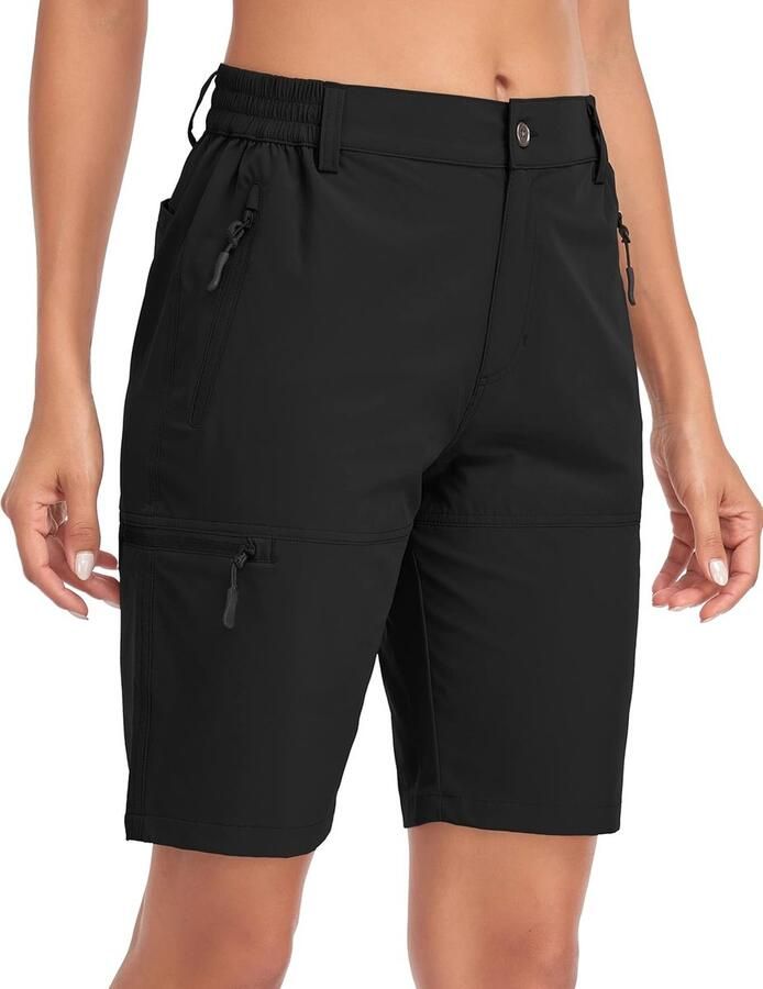 8 10 Wandelschoenen Sneldrogend Lichtgewicht Golf Lange Cargo Shorts Casual met Zakjes voor Reizen en Buitenactiviteiten