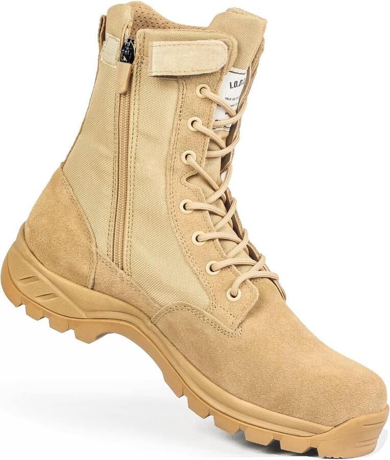 8 inch Lichte Tactische Gevechtslaarzen Heren met Zijrits Steekbestendige Werk- en Legerlaarzen