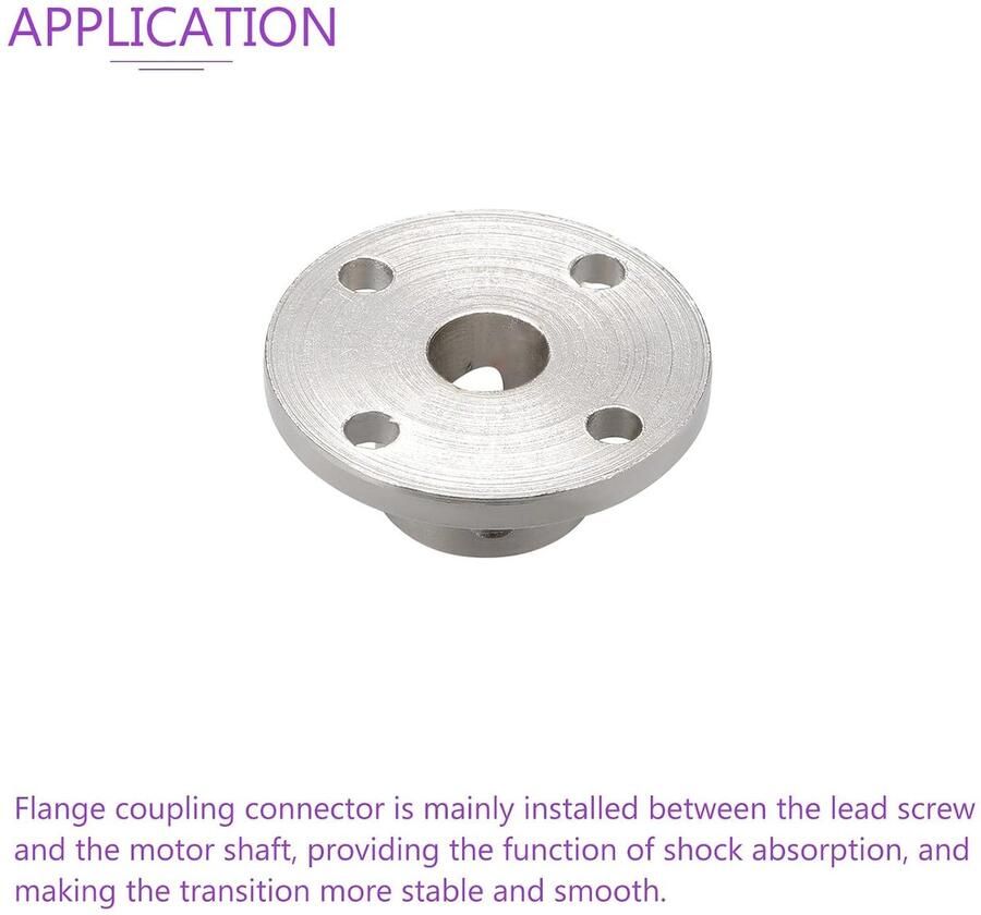 8 mm binnendiameter H13xD16 flens koppeling aansluiting starre gids as ondersteuning koppeling met schroeven voor DIY RC model motoren zilver