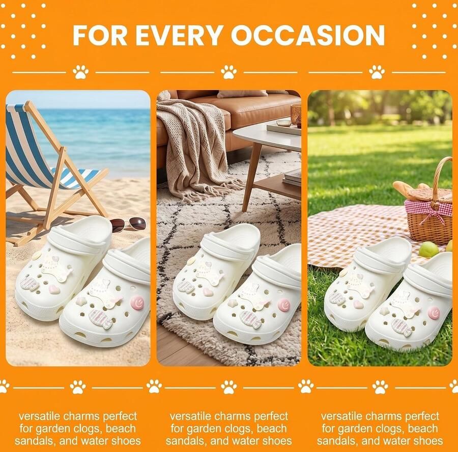 8 stuks schoenbedels voor pins schattige kattenaccessoireset schoensieraden schoenbedels voor klompen sandalen ShopVlot
