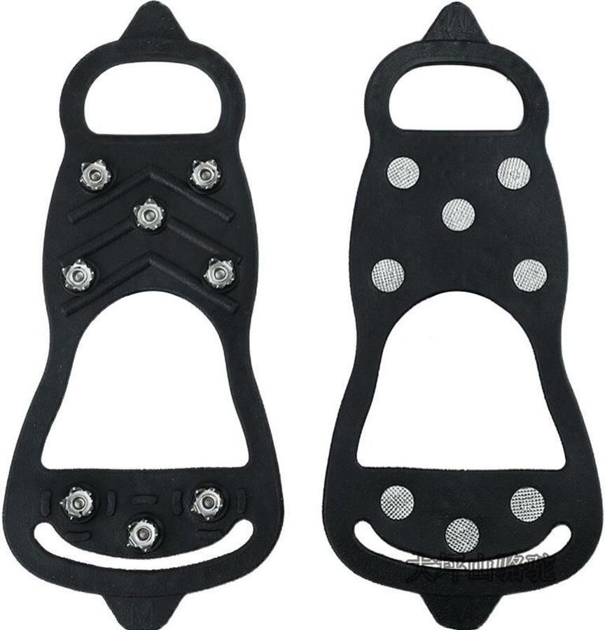 8-Tanden IJsschroeven voor Schoenen L Maat (40-46) Universele Anti-Slip Schoenenkettingen Slijtvaste Staalspiezen Tractiegear voor Buitenwandelen Sneeuw & IJsterrein