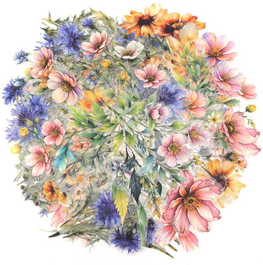 80 St Bloemenstickers PET-Materiaal Bloemenstickers Prachtige Elegante Natuurstickers Decoratieve Stickers voor Scrapbooking Huisdecoratie