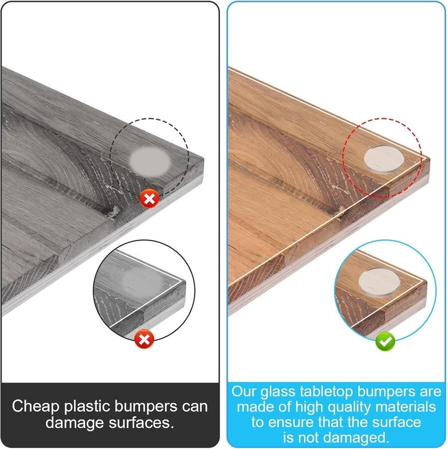 80 stuks antislip glasplaat transparante rubberen noppen voor glasplaten rubberen buffers zelfklevend pv antislippads voor glazen tafels 20 mm x 2 mm meubelbescherming