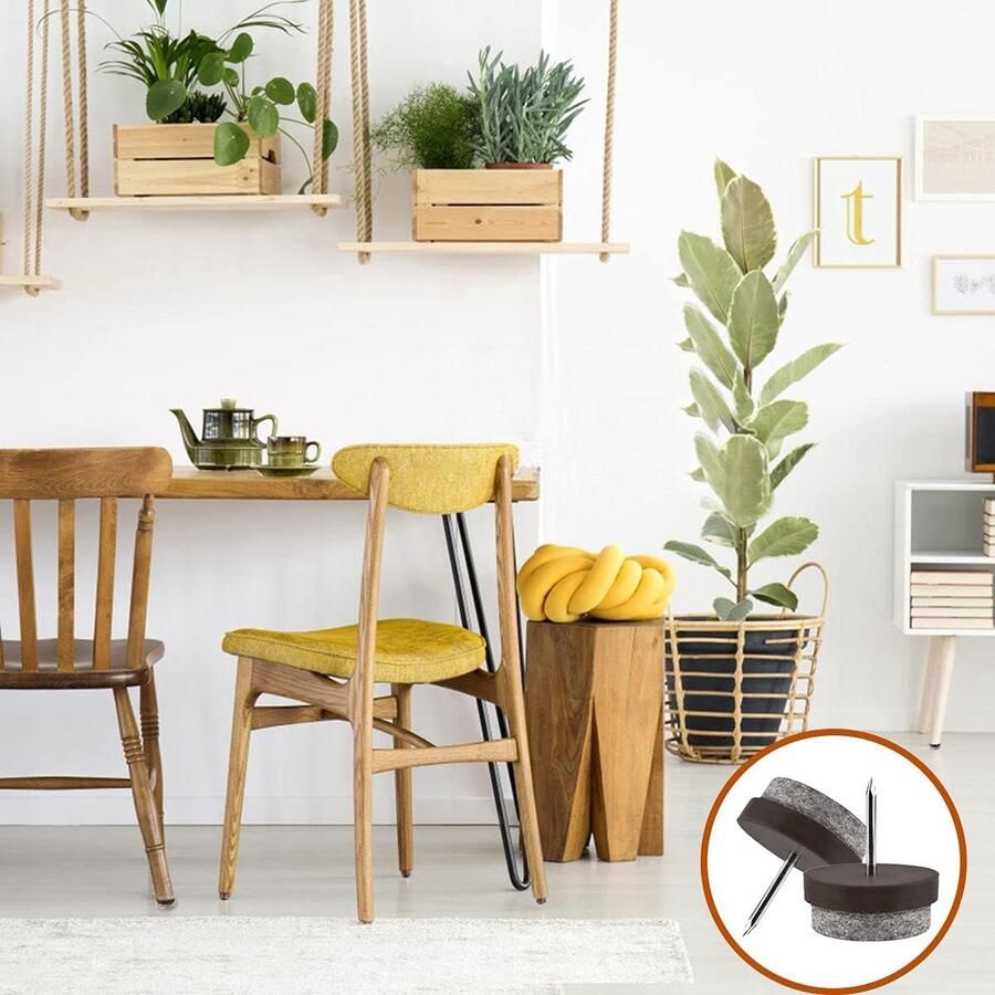 80 stuks vilt voor meubels tafelbeschermers 22 mm vilten pads voor stoelen meubelkussens beschermpoten stoelen